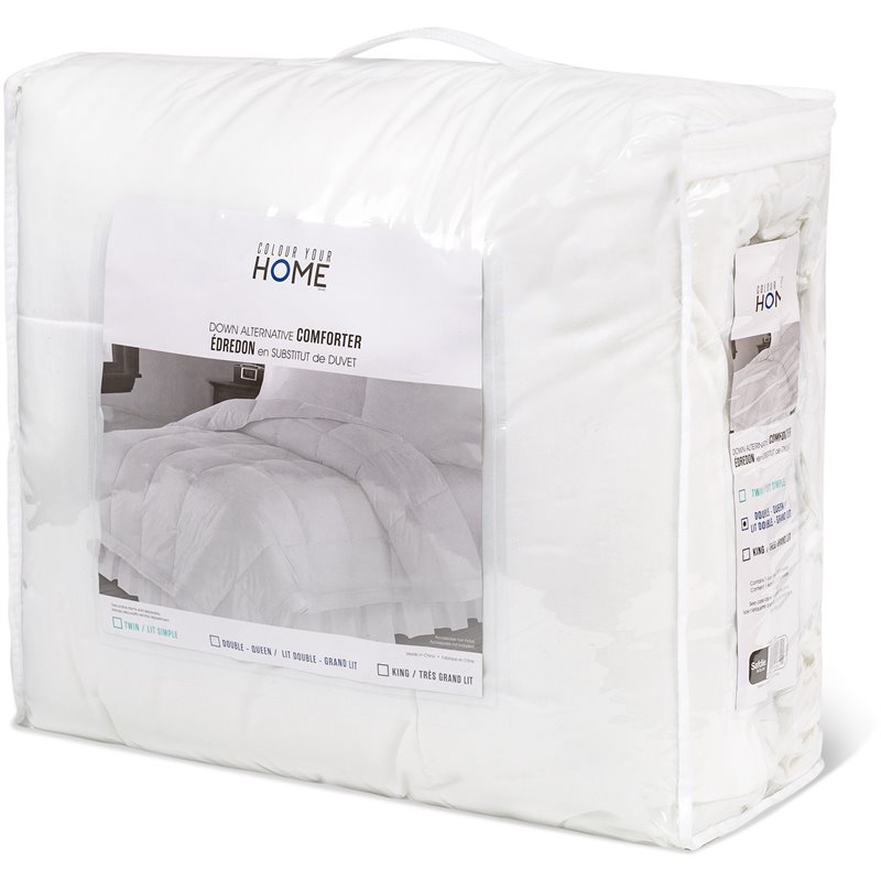 Pemberly Row Microfiber Down Alternative Premium Twin Comforter in White