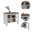 Pemberly Row 2Pc Kitchen Set Kitchen Island and Utility Sink Cabinet