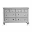 Pemberly Row 6-Drawers Traditional Wood Dresser in Pure White