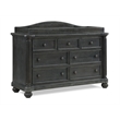 Pemberly Row Traditional 7-Drawers Wood Dresser in Weathered Brown