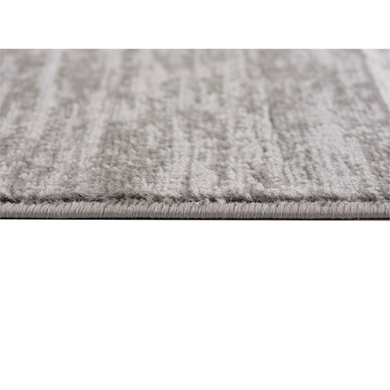 Pemberly Row Indoor Purple Brick Geometric 2' x 3' Fabric Area Rug