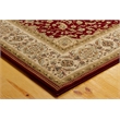 Pemberly Row Contemporary Red Oriental 5' x 7' Fabric Area Rug