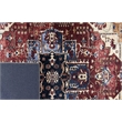 Pemberly Row Red Distressed Washable 8 ft. x 10 ft. Fabric Area Rug