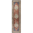 Pemberly Row Multi-Color Traditional Washable 2 ft. x 6 ft. Fabric Runner Rug