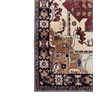 Pemberly Row Red Distressed Washable 5 ft. x 7 ft. Fabric Area Rug
