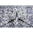 Pemberly Row Blue Traditional Washable 8 ft. x 10 ft. Fabric Area Rug