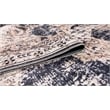 Pemberly Row Beige Distressed Washable 8 ft. x 10 ft. Fabric Area Rug