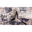 Pemberly Row Beige Distressed Washable 8 ft. x 10 ft. Fabric Area Rug