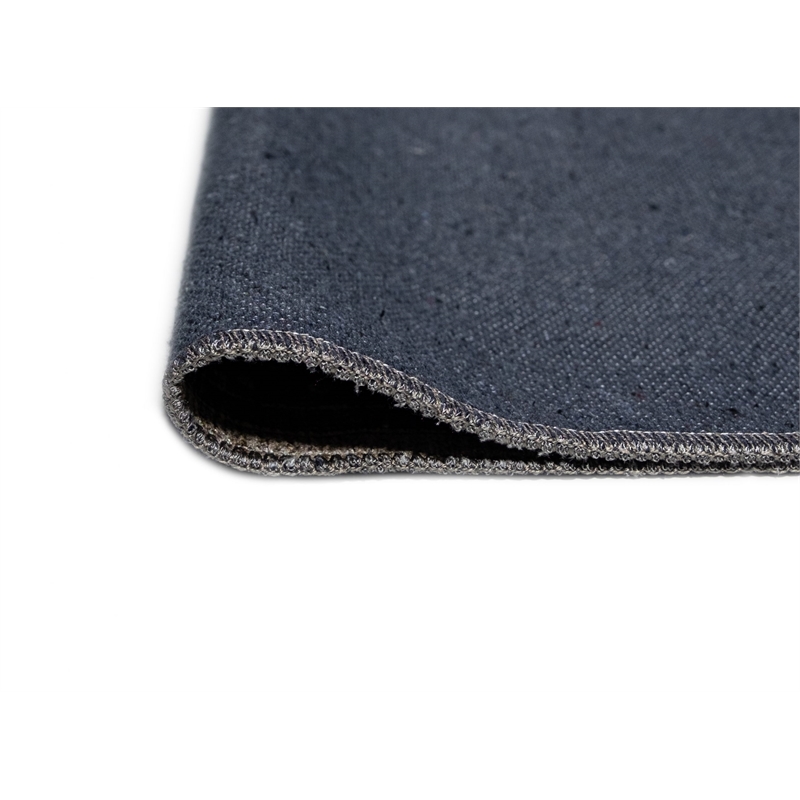 Pemberly Row Multi-Color Distressed Washable 2 ft. x 3 ft. Fabric Scatter Rug