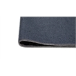 Pemberly Row Gray Distressed Washable 8 ft. x 10 ft. Fabric Area Rug