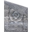 Pemberly Row Traditional Blue Oriental 5 ft. x 7 ft. Fabric Area Rug