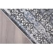 Pemberly Row Traditional Blue Oriental 5 ft. x 7 ft. Fabric Area Rug