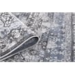 Pemberly Row Traditional Blue Oriental 5 ft. x 7 ft. Fabric Area Rug