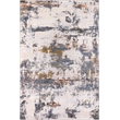 Pemberly Row Blue Distressed 2 ft. x 6 ft. Fabric Runner Rug