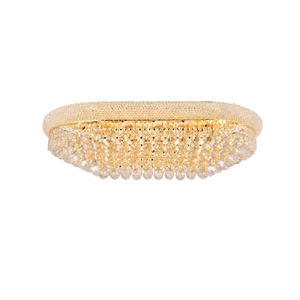 Pemberly Row Contemporary 50&quot 18 Light Royal Crystal Flush Mount