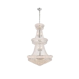 Pemberly Row Contemporary 30&quot 32 Light Royal Crystal Chandelier
