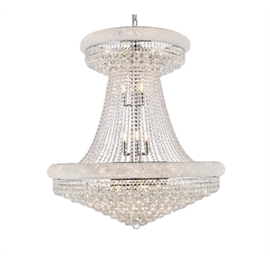 Pemberly Row Contemporary 36&quot 28 Light Royal Crystal Chandelier