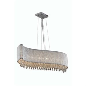 Pemberly Row Contemporary 44&quot 8 Light Royal Crystal Chandelier