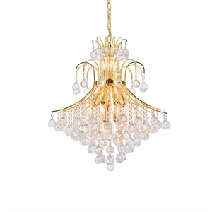 Pemberly Row Contemporary 25&quot 15 Light Royal Crystal Chandelier