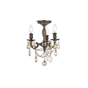 Pemberly Row Contemporary 13&quot 3 Light Royal Crystal Chandelier