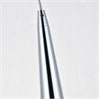 Pemberly Row Contemporary 5 Light Metal LED Island Pendant in Chrome