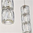 Pemberly Row Contemporary 9 Light Royal Cut Crystal LED Pendant in Gold