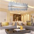 Pemberly Row Contemporary 20 Light Royal Cut Crystal Chandelier in Chrome