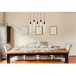 Pemberly Row Contemporary 5-Lights Metal and Crystal Pendant in Black