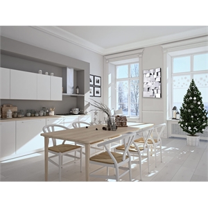 Pemberly Row Contemporary Decorative Mirror in Clear - 31.5&quotH x 47&quotW x 4.5&quotD