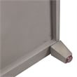 Pemberly Row Contemporary Gold Accent End Table Grey Cashmere