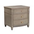 Pemberly Row Contemporary Gold Accent End Table Grey Cashmere