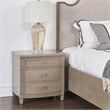 Pemberly Row Contemporary Gold Accent End Table Grey Cashmere
