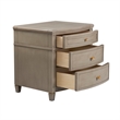 Pemberly Row Contemporary Gold Accent End Table Grey Cashmere