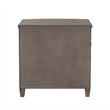 Pemberly Row Contemporary Gold Accent End Table Grey Cashmere