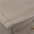 Pemberly Row Contemporary Gold Accent End Table Grey Cashmere