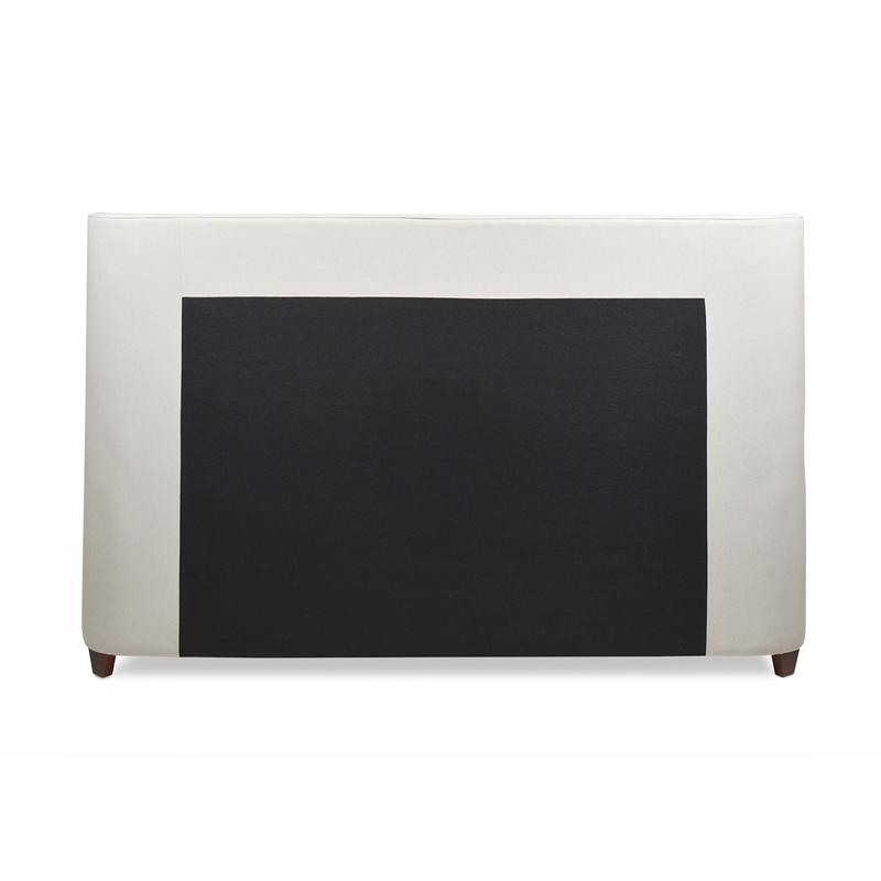 Pemberly Row Contemporary King Platform Bed Frame Light Beige