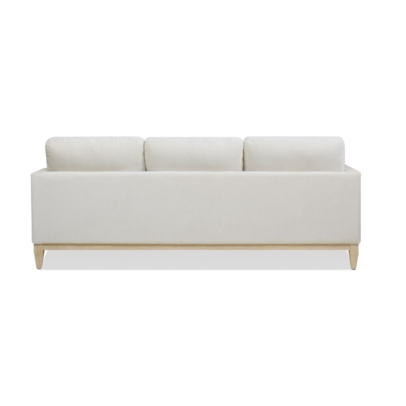 Pemberly Row Reversible Chaise Sectional Sofa French Beige Performance Velvet