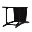 Pemberly Row Curved Back Cane Rattan Counter Stool Set of 2 Ebony Black Boucle