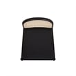 Pemberly Row Curved Back Cane Rattan Counter Stool Set of 2 Ebony Black Boucle
