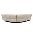 Pemberly Row Modern Power Motion 6 Piece Reclining Sectional with Cup Holders