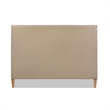 Pemberly Row Upholstered Cane-Back Platform Bed Queen Snow White