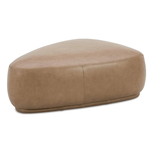 Pemberly Row 44&quot Rounded Triangle Cocktail Ottoman Tuscan Tan Brown