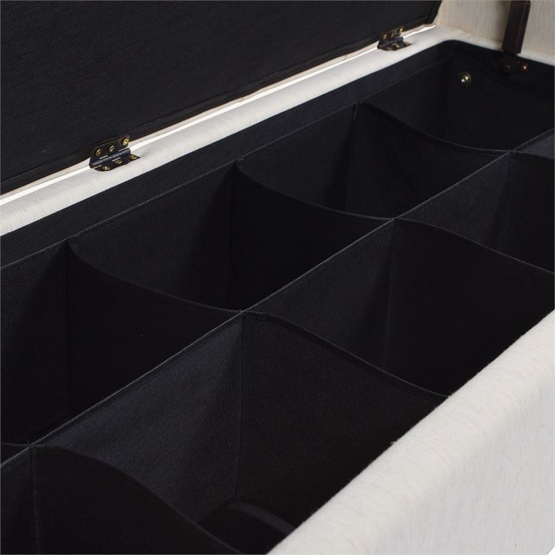 Pemberly Row Contemporary Shoe Storage Divider Insert Accessory in Black