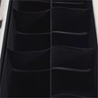 Pemberly Row Contemporary Shoe Storage Divider Insert Accessory in Black