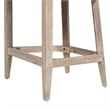 Pemberly Row Coastal Curved Back Upholstered Counter Stool Gray Polyester Wool