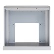Pemberly Row Contemporary Mirrored Color Changing Electric Fireplace