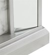 Pemberly Row Contemporary Mirrored Color Changing Electric Fireplace