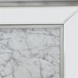 Pemberly Row Contemporary Mirrored Color Changing Electric Fireplace