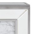 Pemberly Row Contemporary Mirrored Color Changing Electric Fireplace