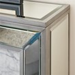 Pemberly Row Contemporary Mirrored Color Changing Electric Fireplace